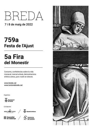 Cartell de la Fira del Monestir de Breda 2022