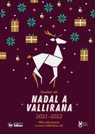 Cartell Fira de Nadal de Vallirana 2021