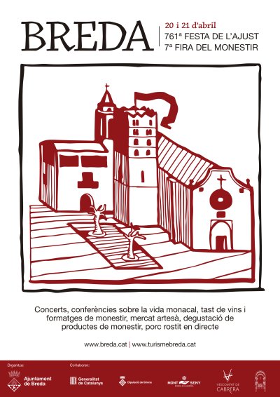 Cartell de la Fira del Monestir de Breda 2024