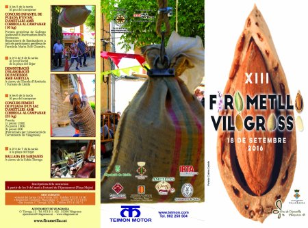 Programa de la Fira de l'Ametlla de Vilagrassa 2016