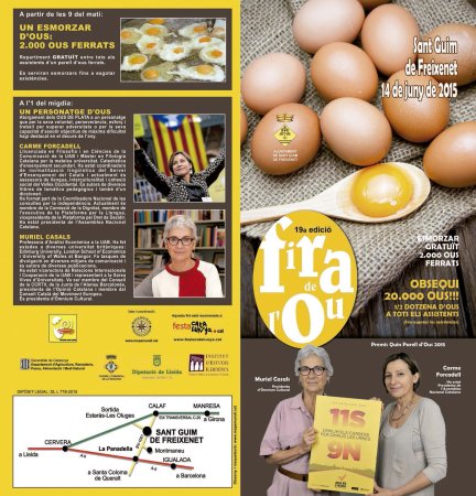 Portada de la Fira de l'Ou del 2015