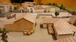 Maqueta de la villa romana de Sant Valentí de les Cabanyes