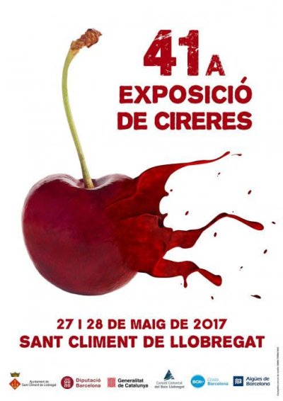 Cartell 41a Exposició de Cireres de Sant Climent de Llobregat