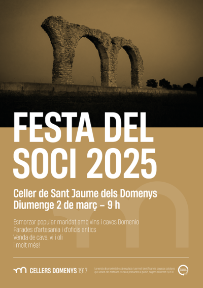 Festa del Vi jove i l'Oli novell dels Cellers Domenys a la Bisbal del Penedès 2025 Festa del Vi jove i l'Oli novell dels Cellers Domenys a la Bisbal del Penedès 2025