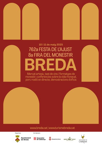 Cartell de la Fira del Monestir de Breda 2025