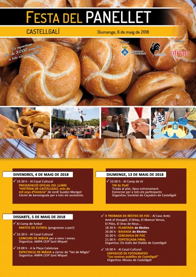 Programa de la Festa del panellet de Castellgalí 2018