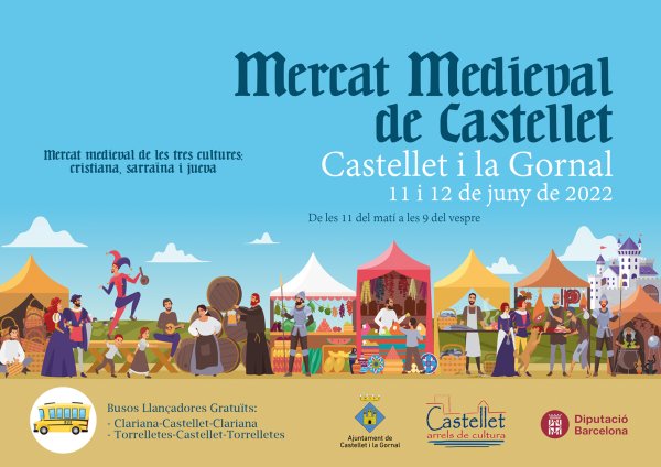 Cartell Mercat Medieval de Castellet_2022